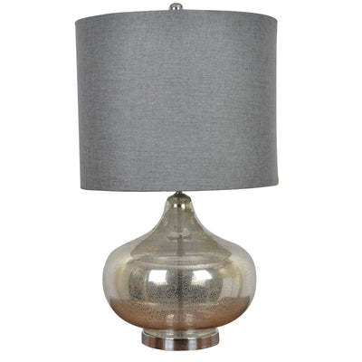 ASCOTT SILVER TABLE LAMP 32.5''HT.,RESIN&METAL MI - Al Rugaib Furniture