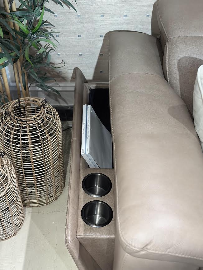 Ashe Brown Leather Motion Set Recliners| Roots Furniture