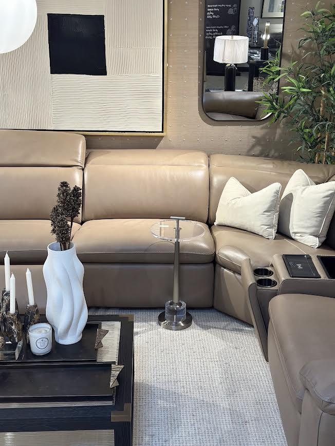 Ashe Brown Leather Motion Set Recliners| Roots Furniture