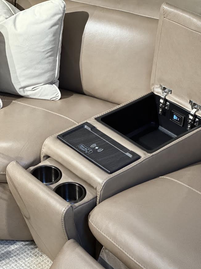 Ashe Brown Leather Motion Set Recliners| Roots Furniture