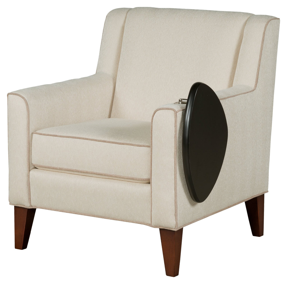 Ashleigh Lounge Chair with Folding Tablet Dining Chairs| Fairfield Chair
