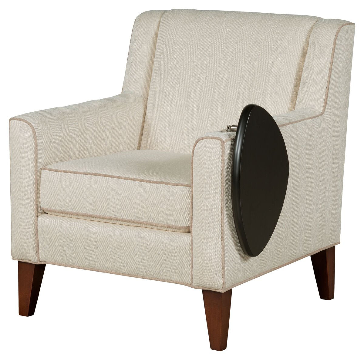 Ashleigh Lounge Chair with Folding Tablet Dining Chairs| Fairfield Chair