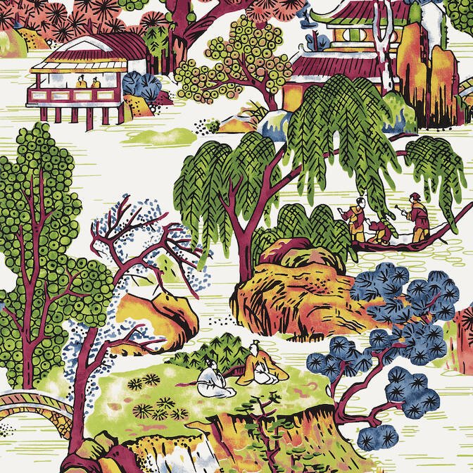 ASIAN SCENIC,Wallpaper Wallpaper| Thibaut Design