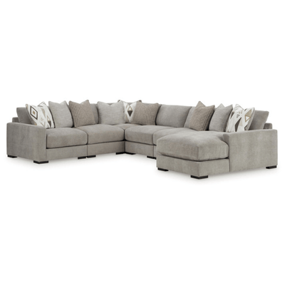Aslan Court 6 - Piece Sectional with Chaise - Al Rugaib Furniture