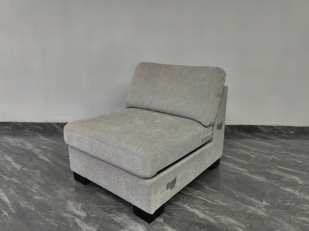 Aspen Oatmeal Armless Chair Sectionals| Roots Furniture