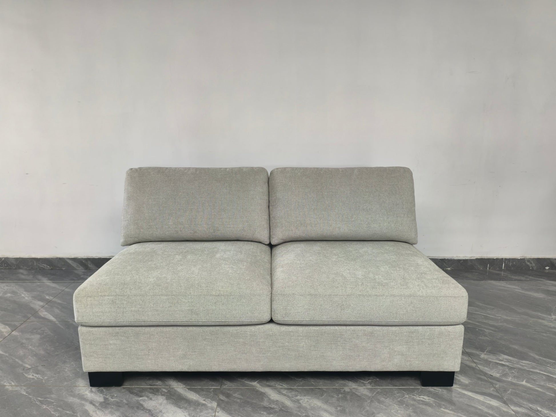 Aspen Oatmeal Armless Loveseat Sectionals| Roots Furniture