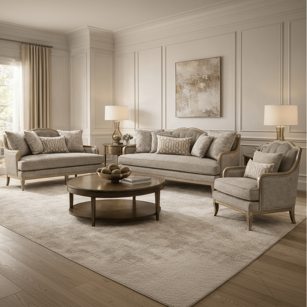 Assemblage Quartz Tufted SET Living Room Sets| A.R.T. Furniture