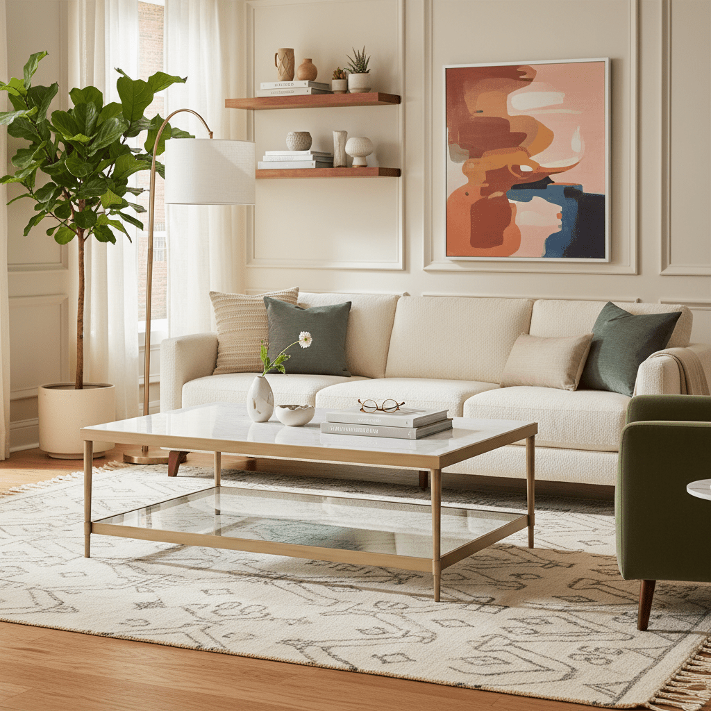Astoria Round Biresh COFFEE TABLE Coffee Tables| AlRugaib Furniture