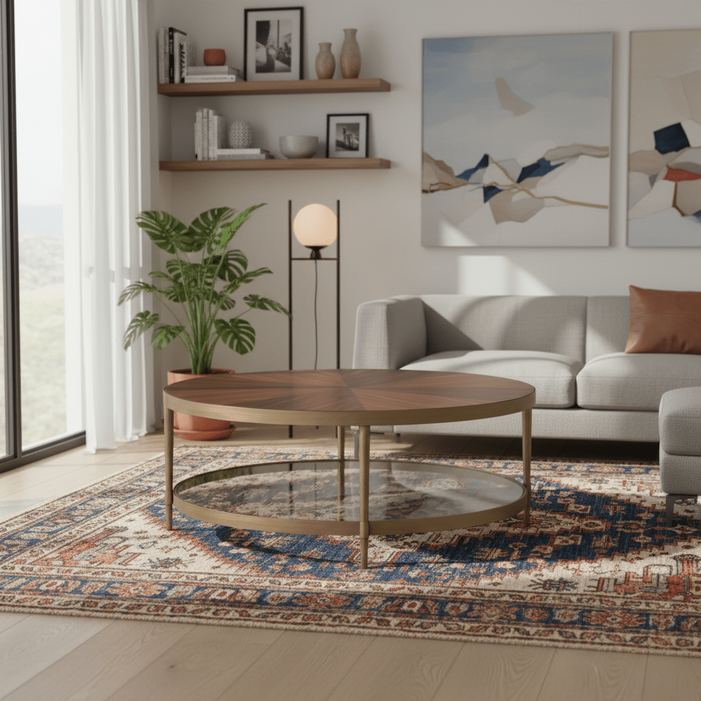 Astoria Round COFFEE TABLE Coffee Tables| AlRugaib Furniture