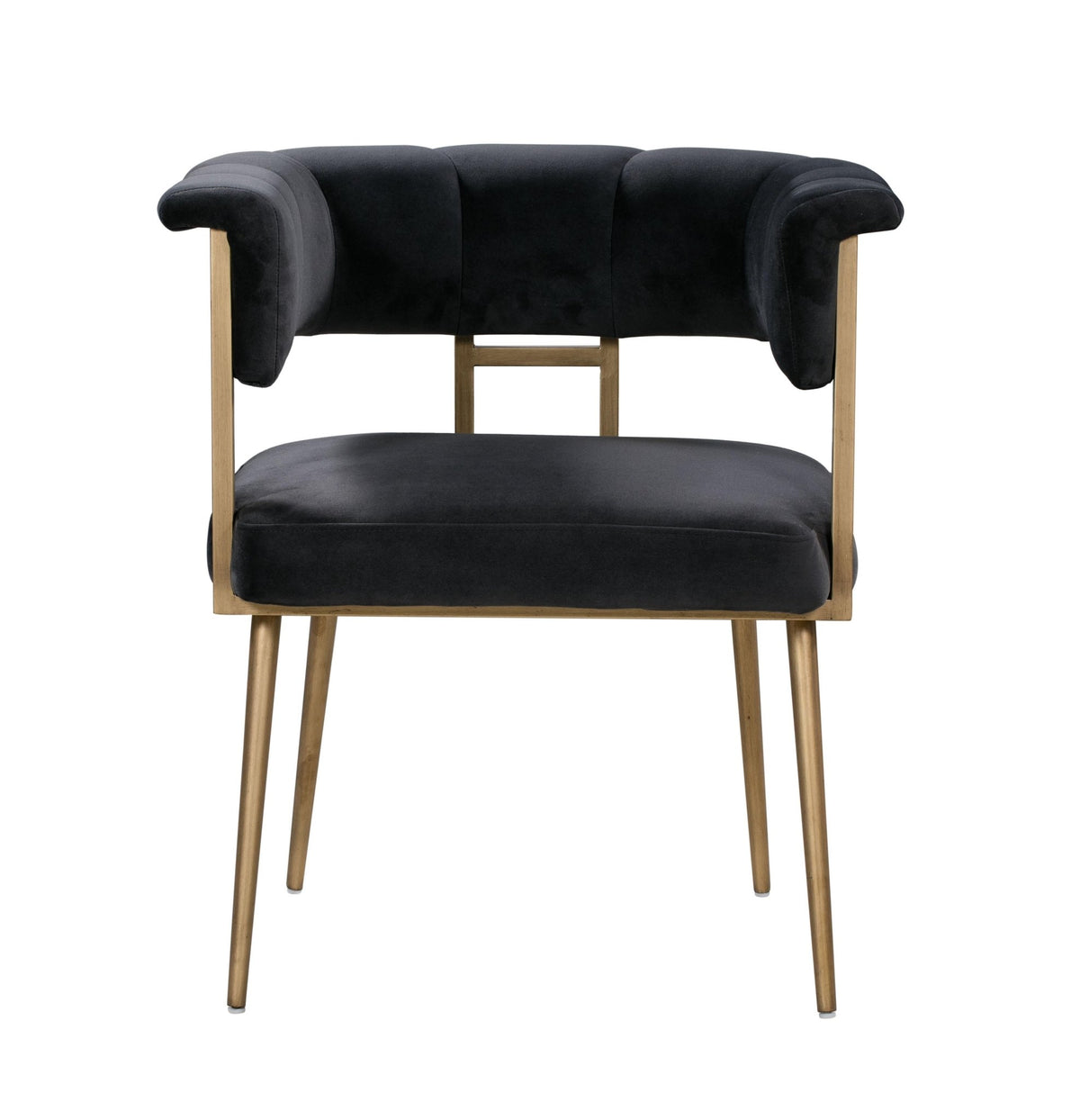 Astrid Grey Velvet Chair Dining Chairs| TOV