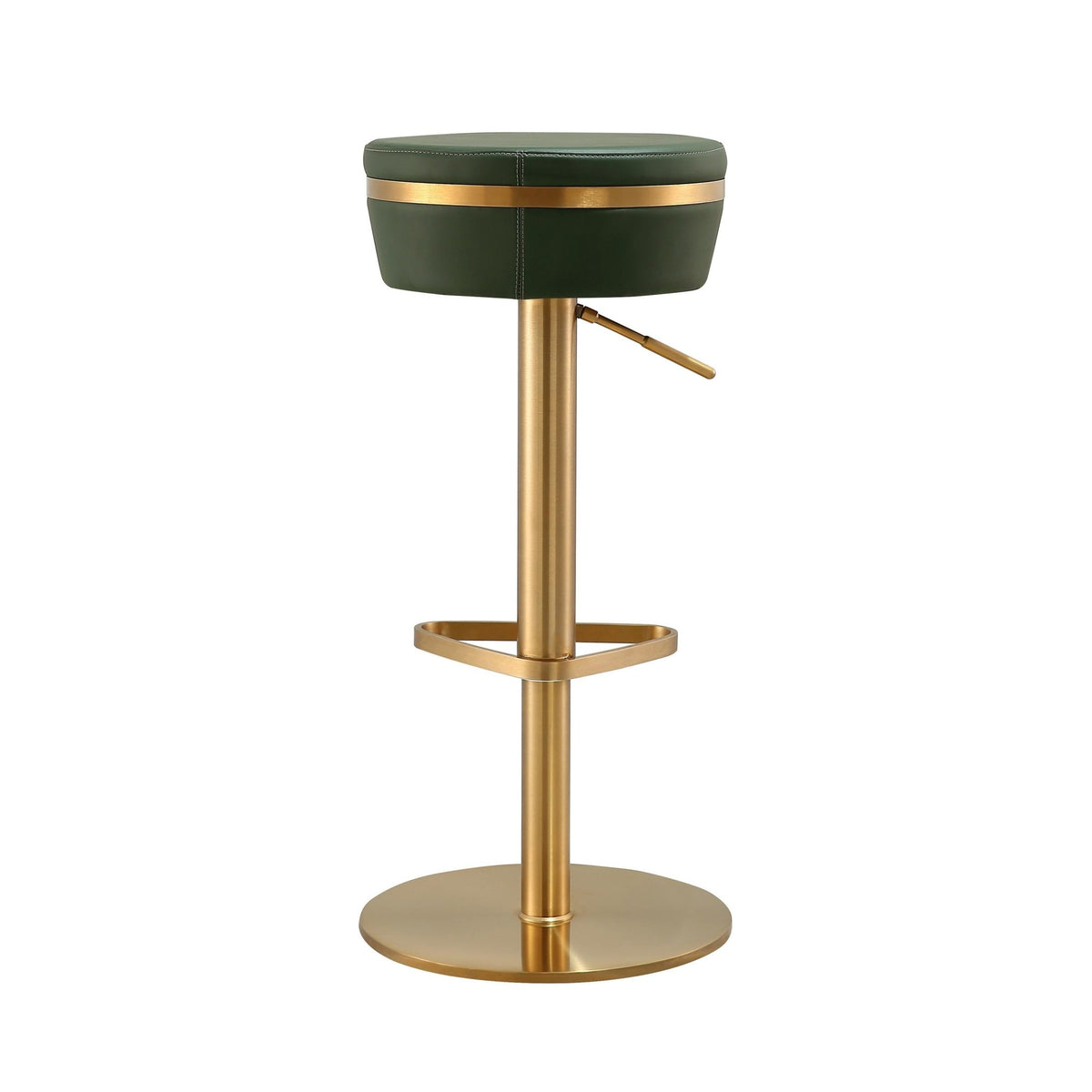 Astro Malachite Green and Gold Adjustable Stool Stools| TOV