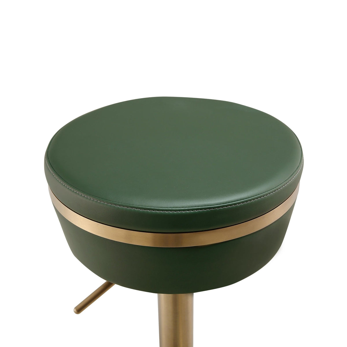 Astro Malachite Green and Gold Adjustable Stool Stools| TOV