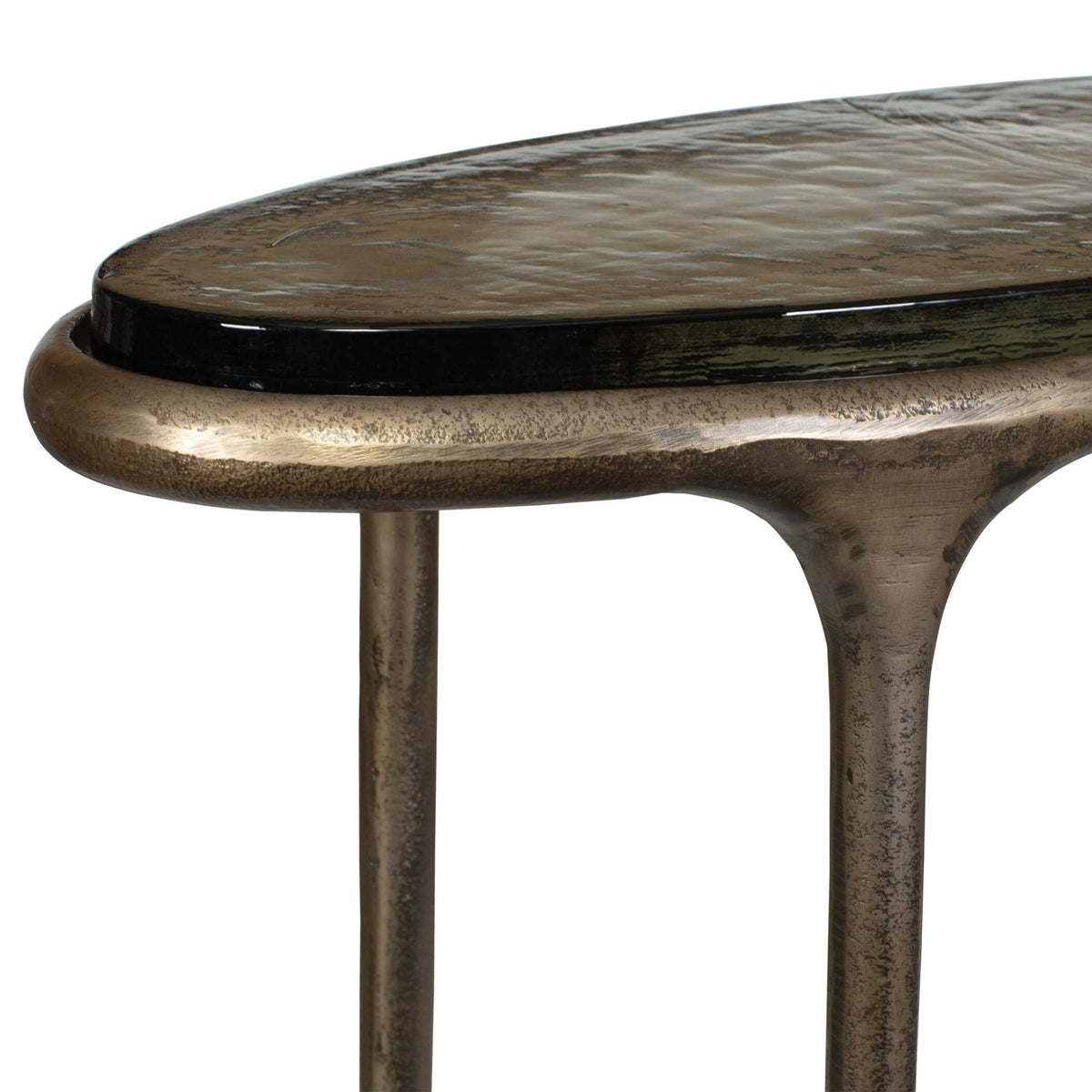 Ata Oval Brass Accent Table Accent & End Tables| Uttermost