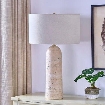 Atlas Travertine Table Lamp - Al Rugaib Furniture