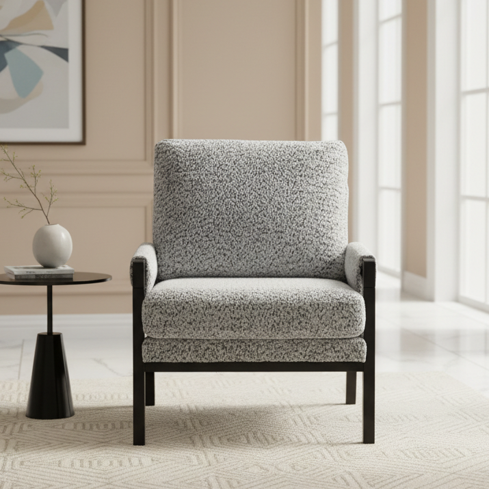 Atticus Grey Accent Chair Chairs| Roots Furniture