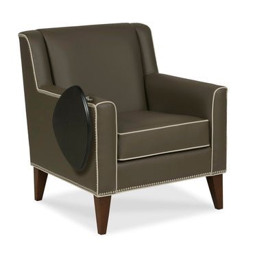 Aubrey Lounge Chair with Folding Tablet Dining Chairs| Fairfield Chair