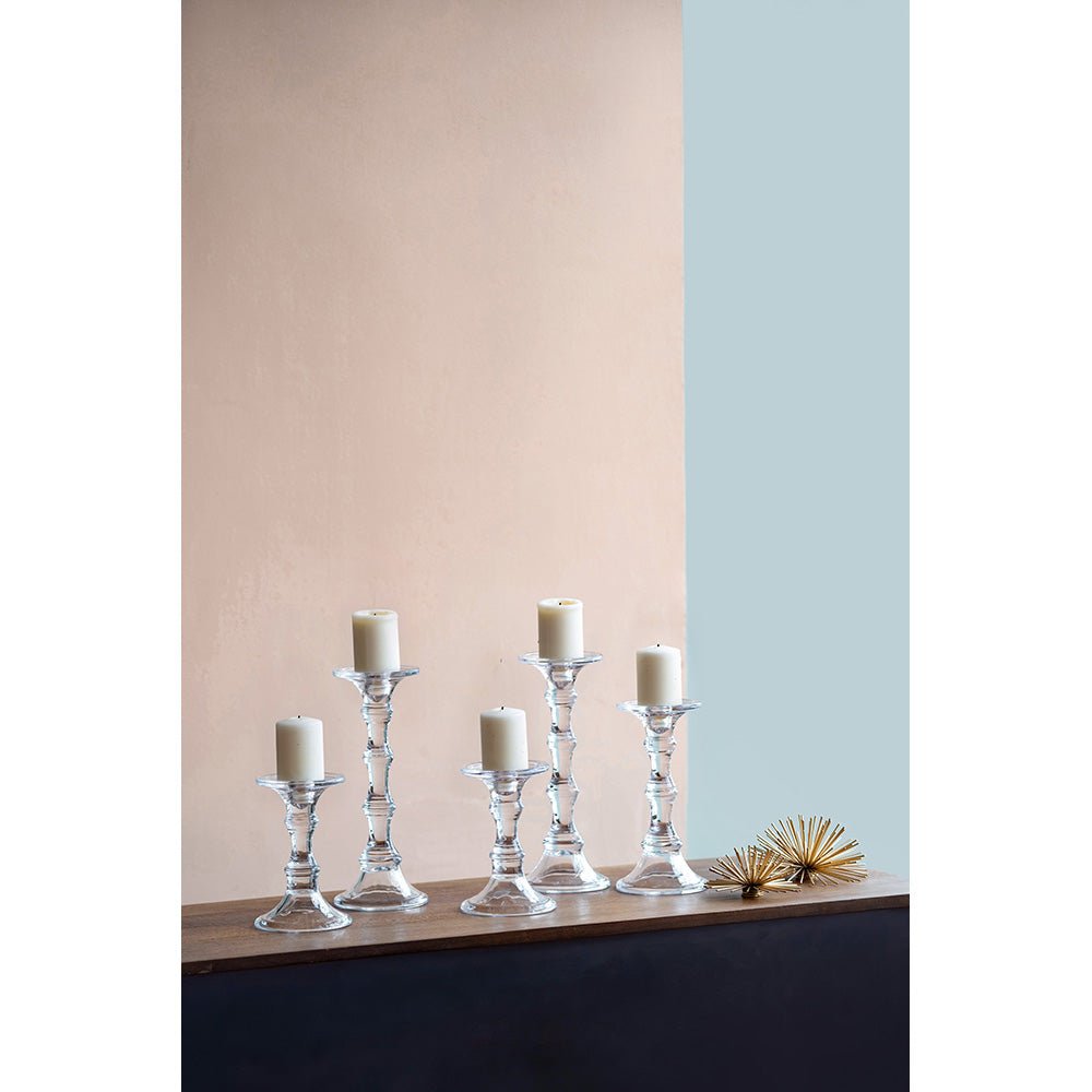 Audrey Glass Candlestick, Tall Candle Holders| Roots Furniture