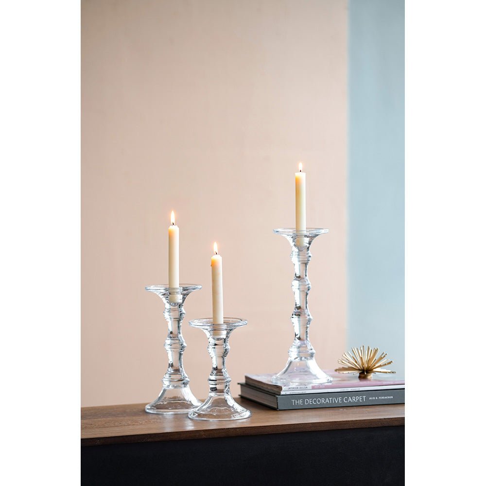 Audrey Glass Candlestick, Tall Candle Holders| Roots Furniture