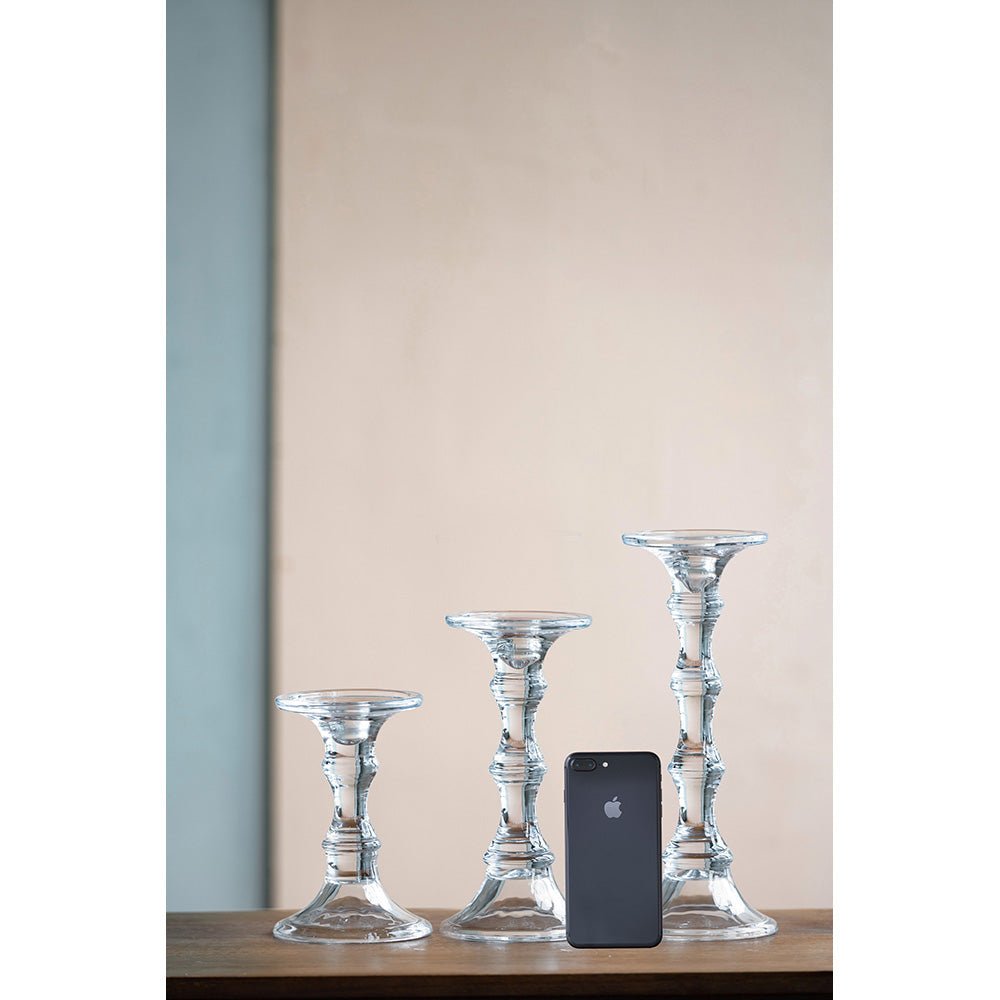 Audrey Glass Candlestick, Tall Candle Holders| Roots Furniture