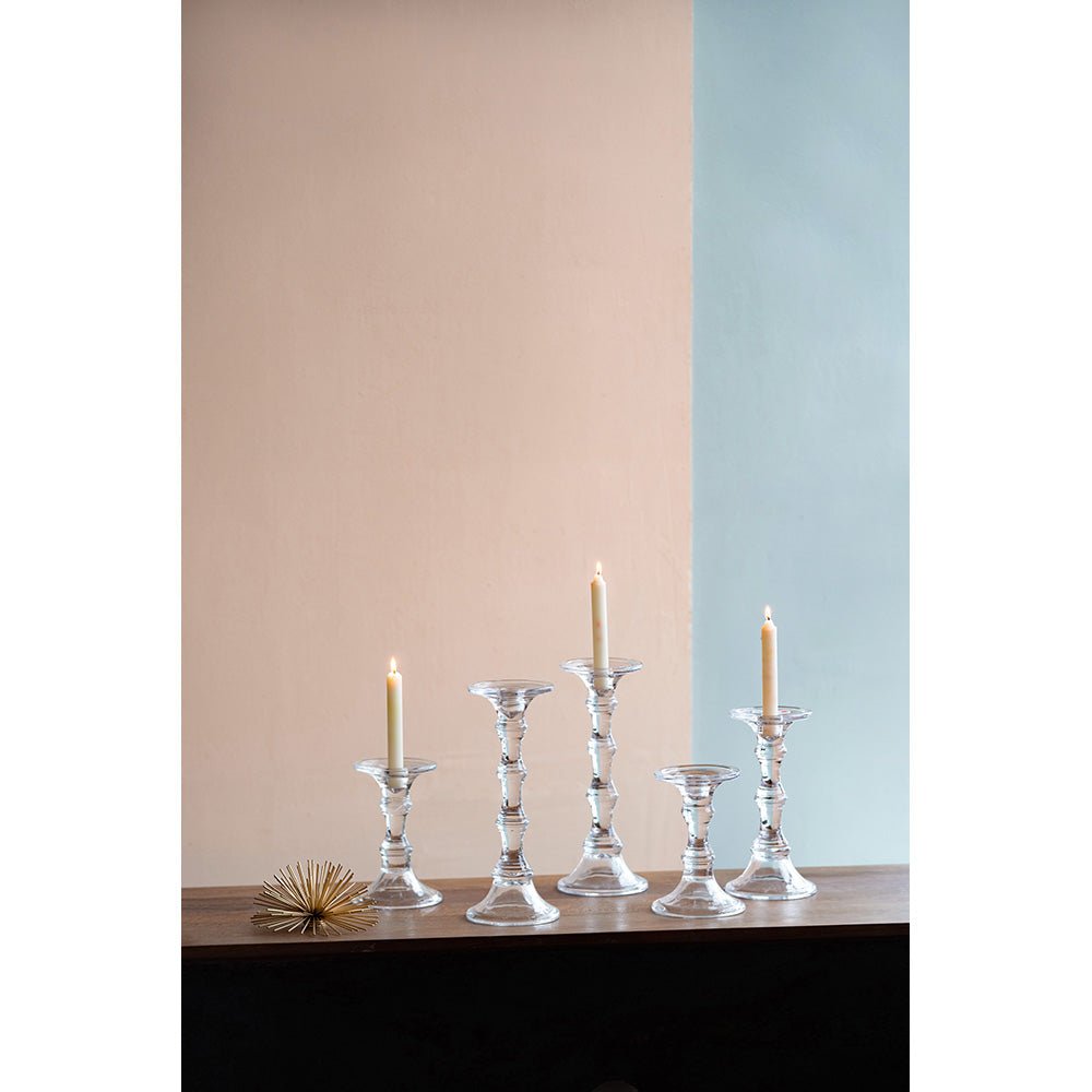 Audrey Glass Candlestick, Tall Candle Holders| Roots Furniture