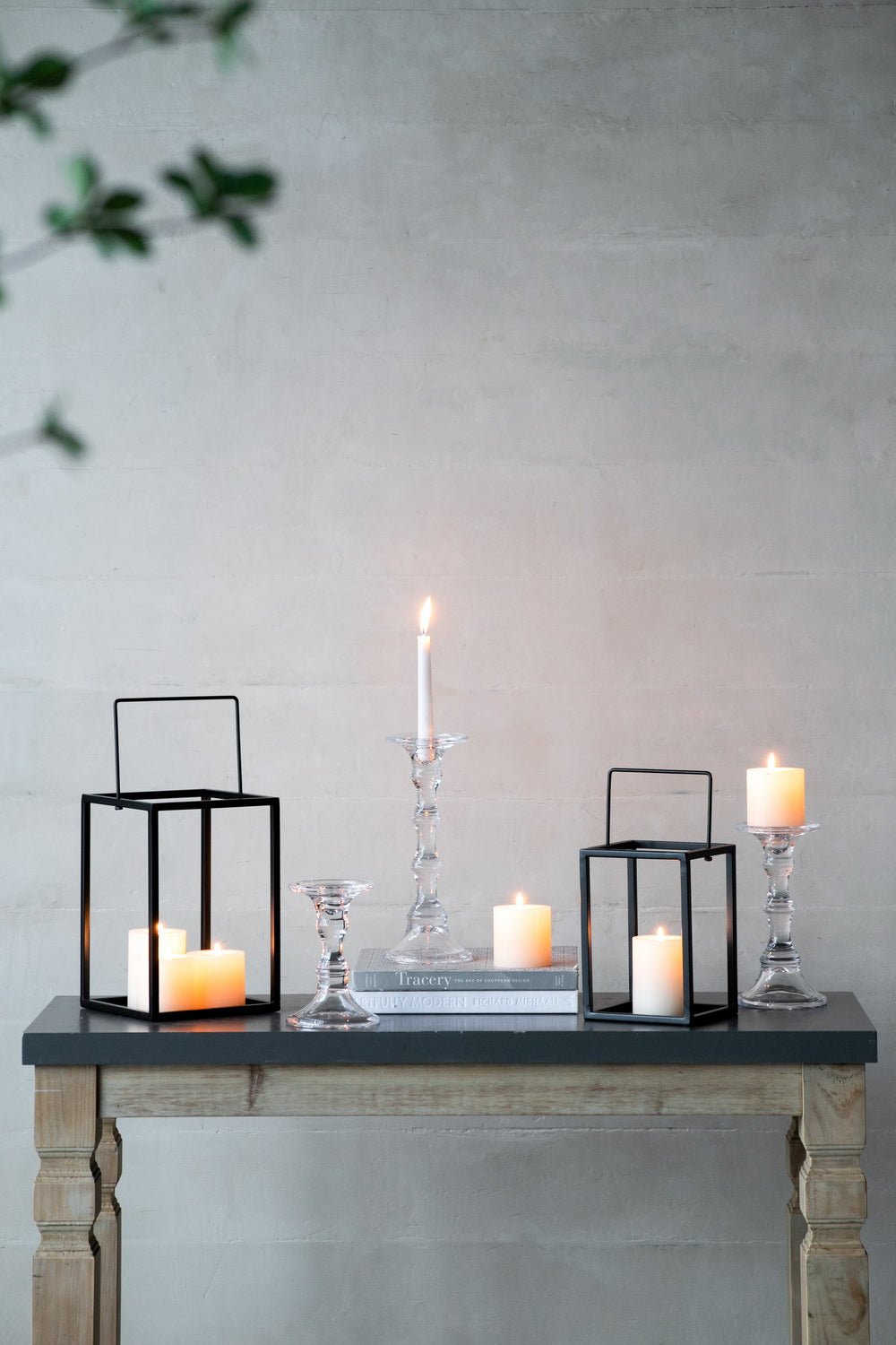 Audrey Glass Candlestick, Tall Candle Holders| Roots Furniture