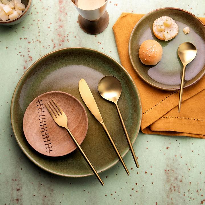Aura Gold Cutlery Set of Four Kitchen tools| Roots Furniture