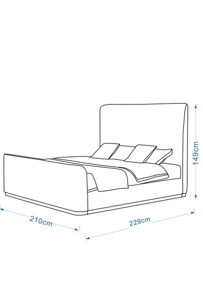 Aurelia Bed US KING SIZE - Al Rugaib Furniture