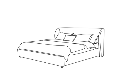 Aurelia Bed US KING SIZE - Al Rugaib Furniture