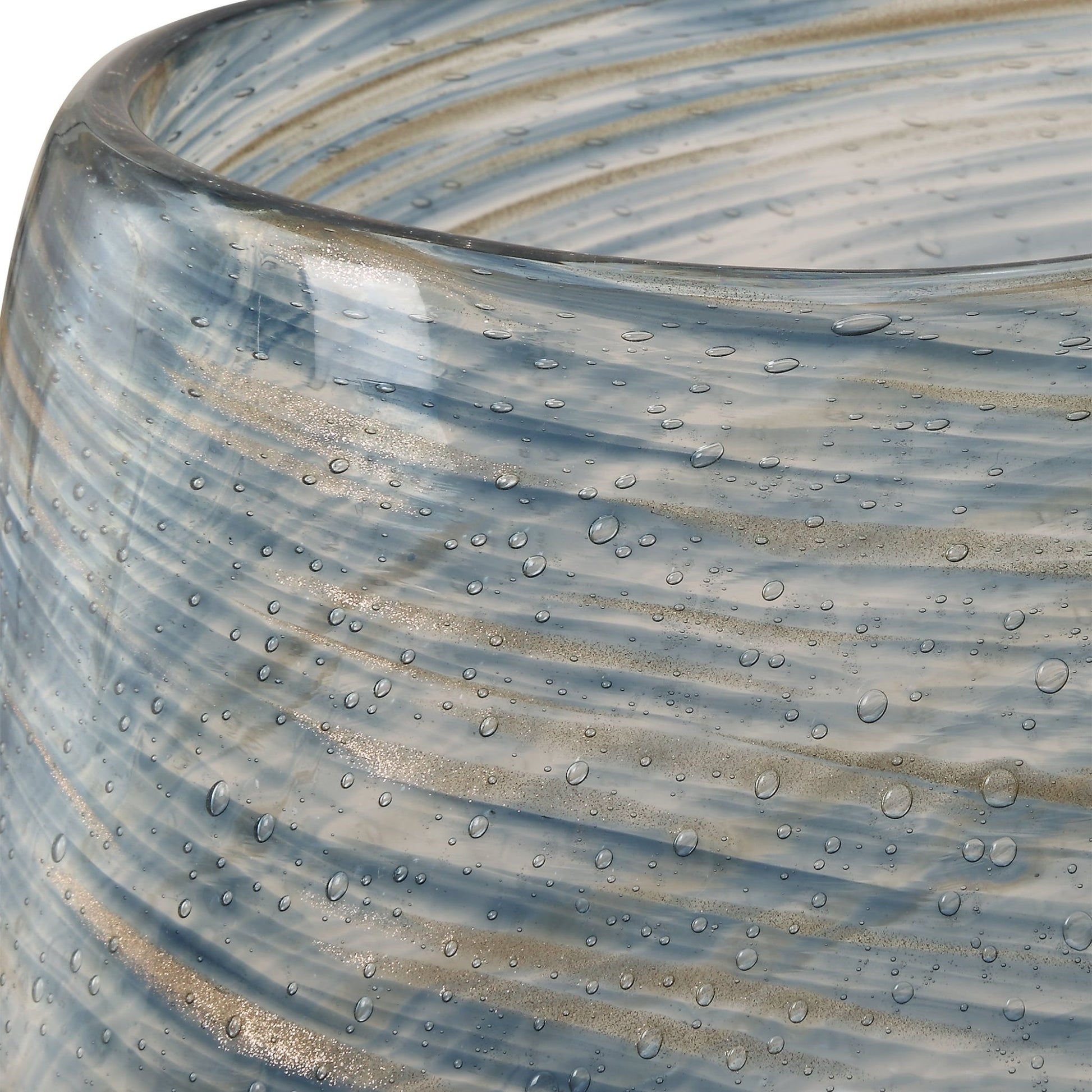 Aurora Swirl Glass Vases, S/2 Vases and Jars| Uttermost