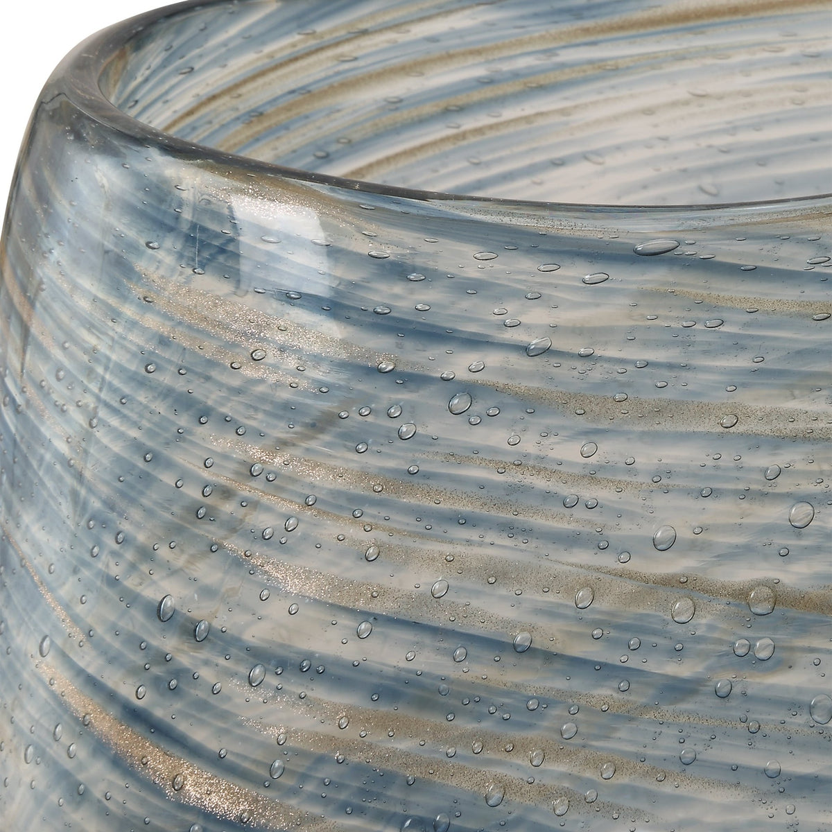 Aurora Swirl Glass Vases, S/2 Vases and Jars| Uttermost