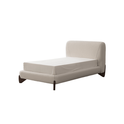 Aurora White Upholstered Bed - Al Rugaib Furniture