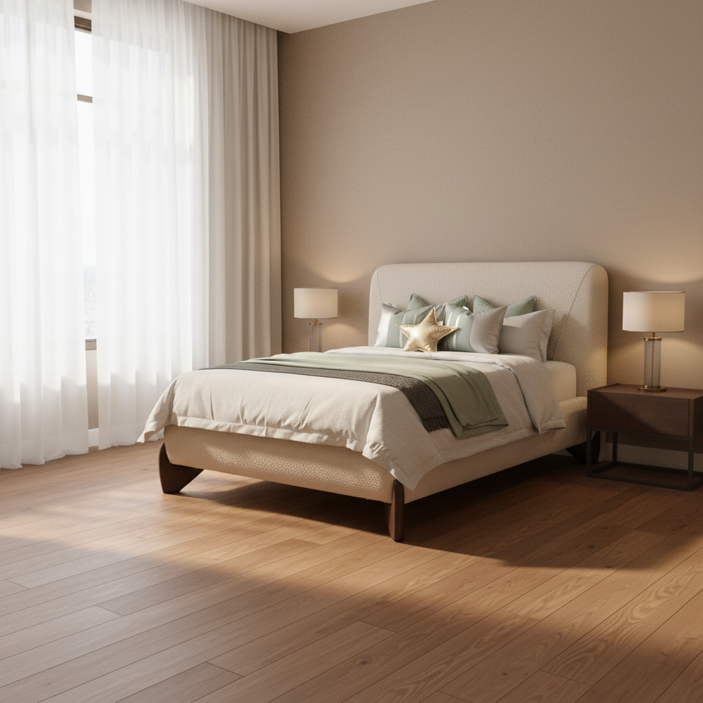 Aurora White Upholstered Bed - Aurora White Upholstered 180 King Bed