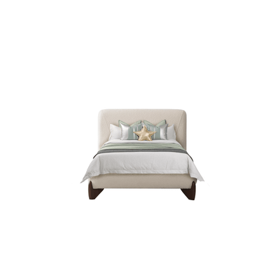 Aurora White Upholstered Bed - Al Rugaib Furniture