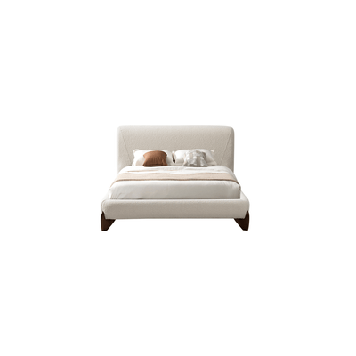 Aurora White Upholstered Bed - Al Rugaib Furniture