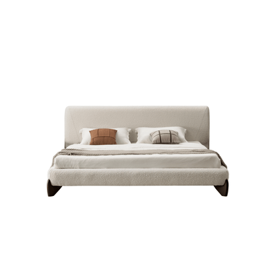 Aurora White Upholstered Bed - Al Rugaib Furniture