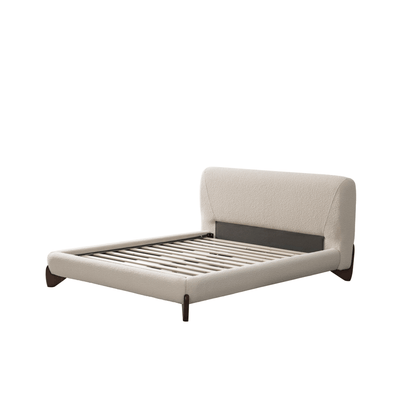 Aurora White Upholstered Bed - Al Rugaib Furniture