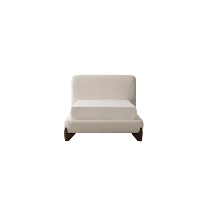 Aurora White Upholstered Bed - Al Rugaib Furniture