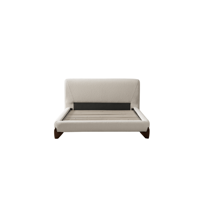 Aurora White Upholstered Bed - Al Rugaib Furniture