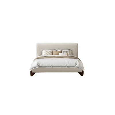 Aurora White Upholstered Bed - Al Rugaib Furniture