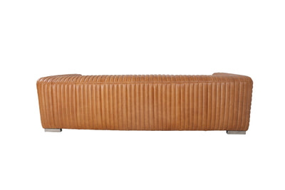 Autumn Brown Leather Sofa - Al Rugaib Furniture