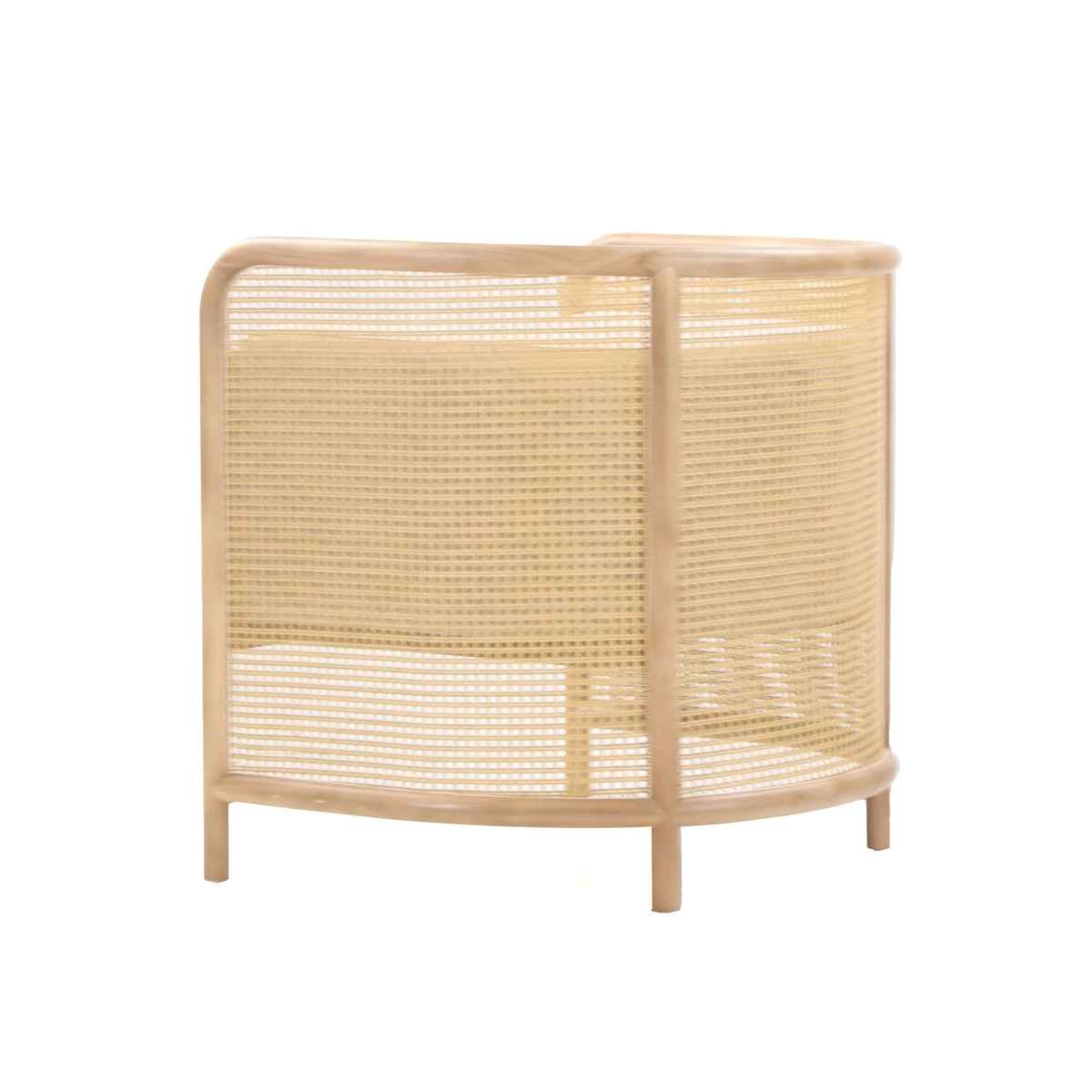 Ava White Rattan Accent Chair Chairs| Roots Furniture