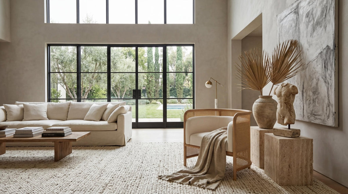 Ava White Rattan Accent Chair Chairs| Roots Furniture