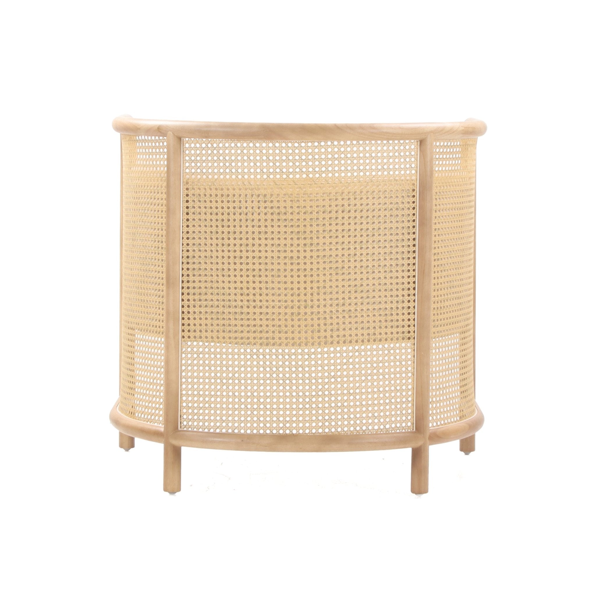 Ava White Rattan Accent Chair Chairs| Roots Furniture