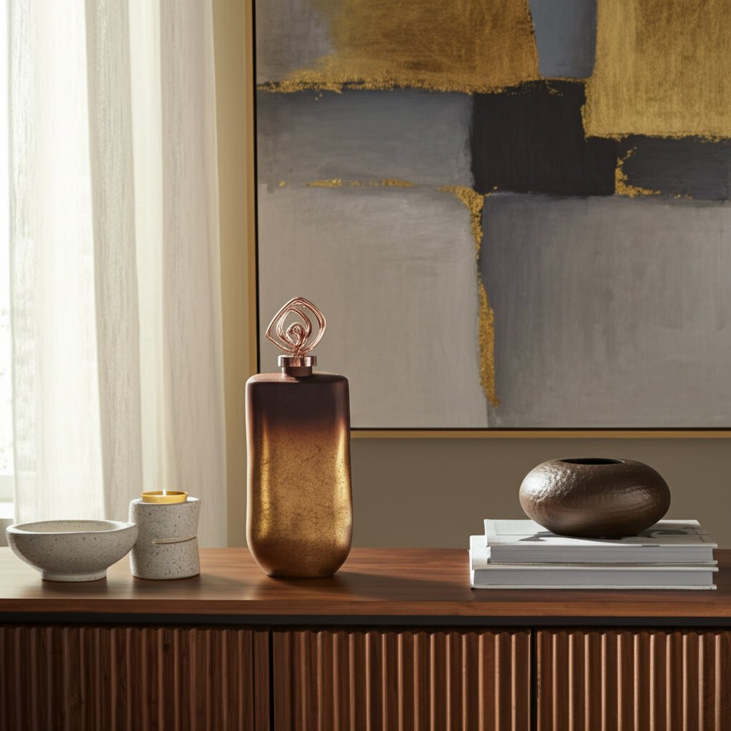Availa Bottle With Topper Vases and Jars| Sagebrook Home