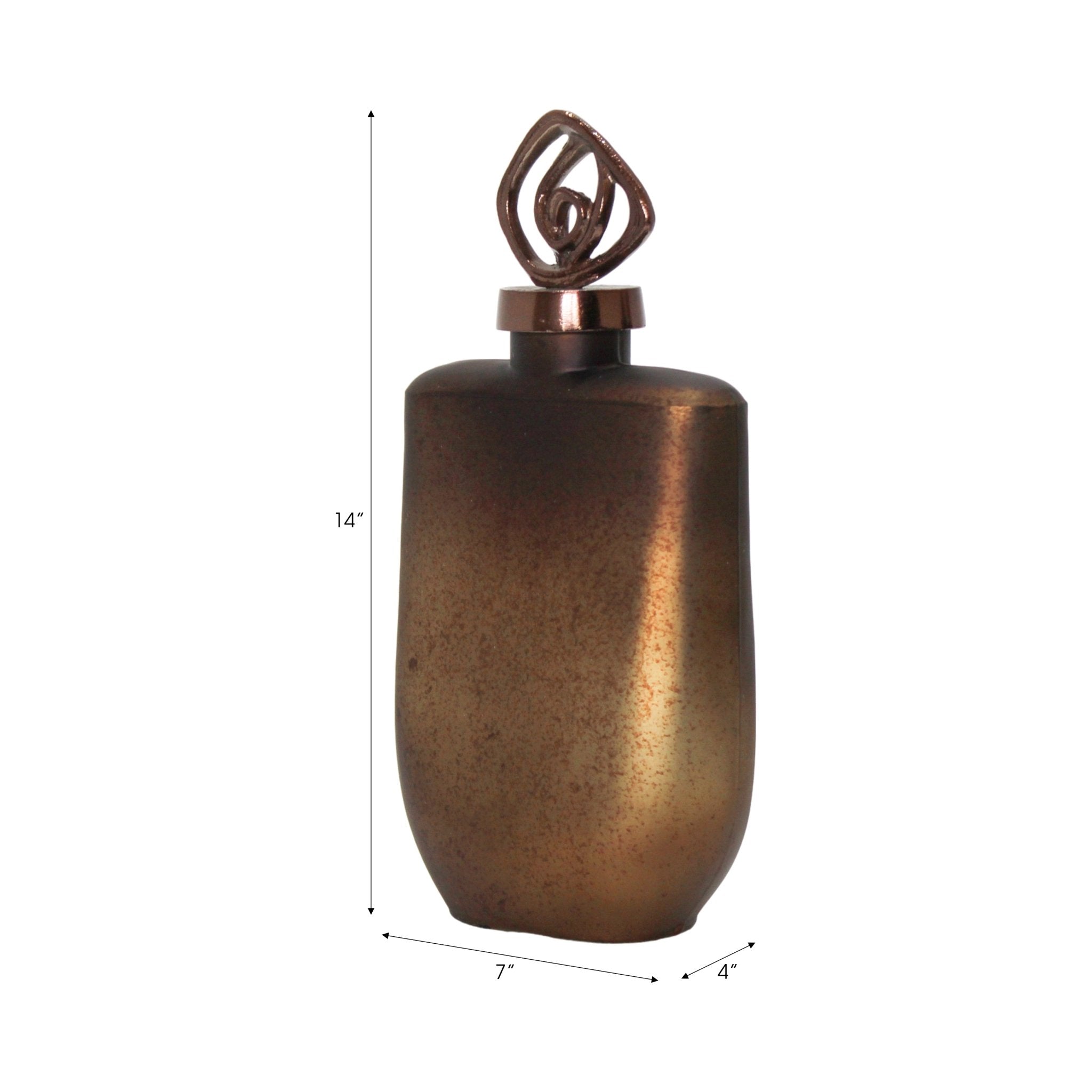 Availa Bottle With Topper Vases and Jars| Sagebrook Home