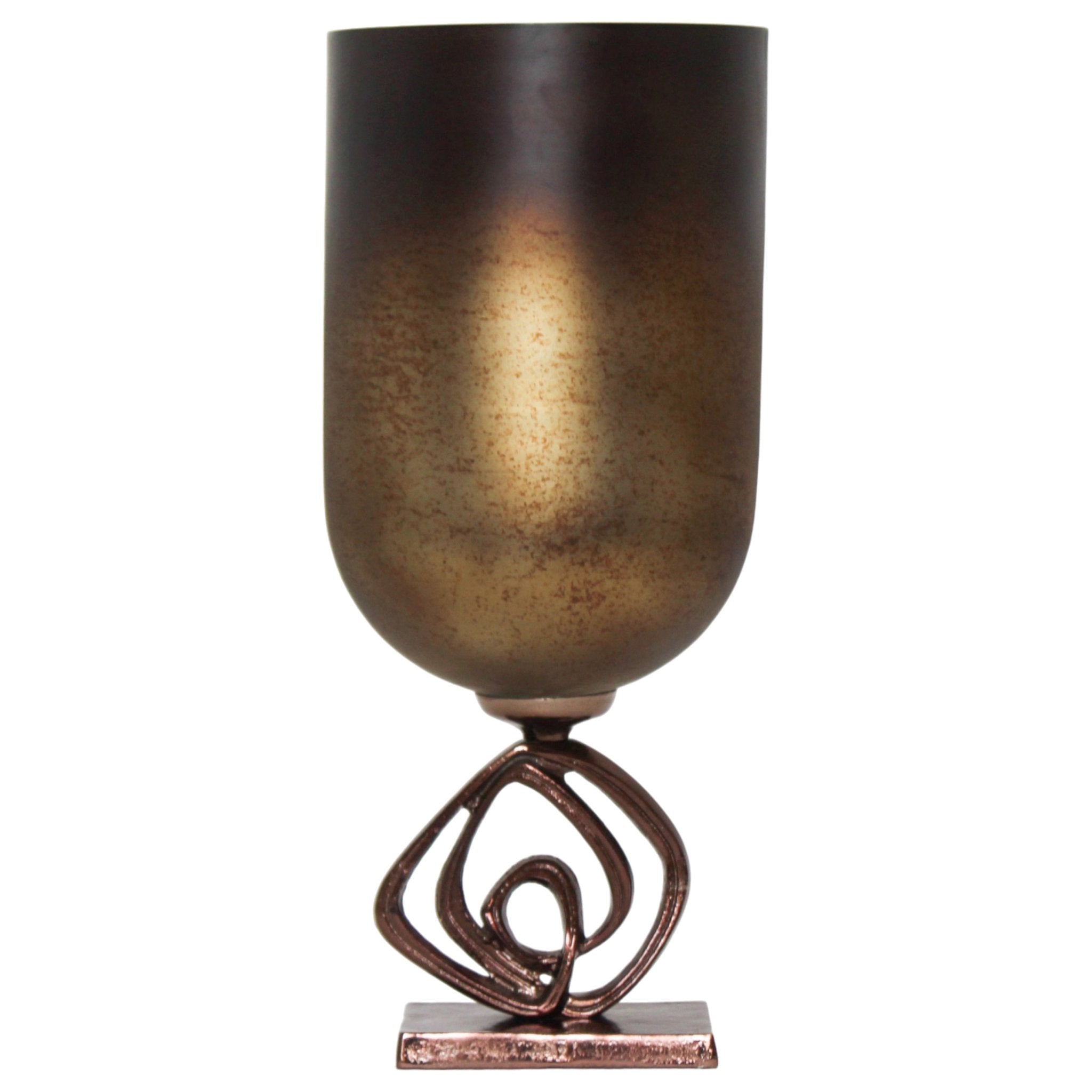 Availa Urn With Metal Stand Vases and Jars| Sagebrook Home