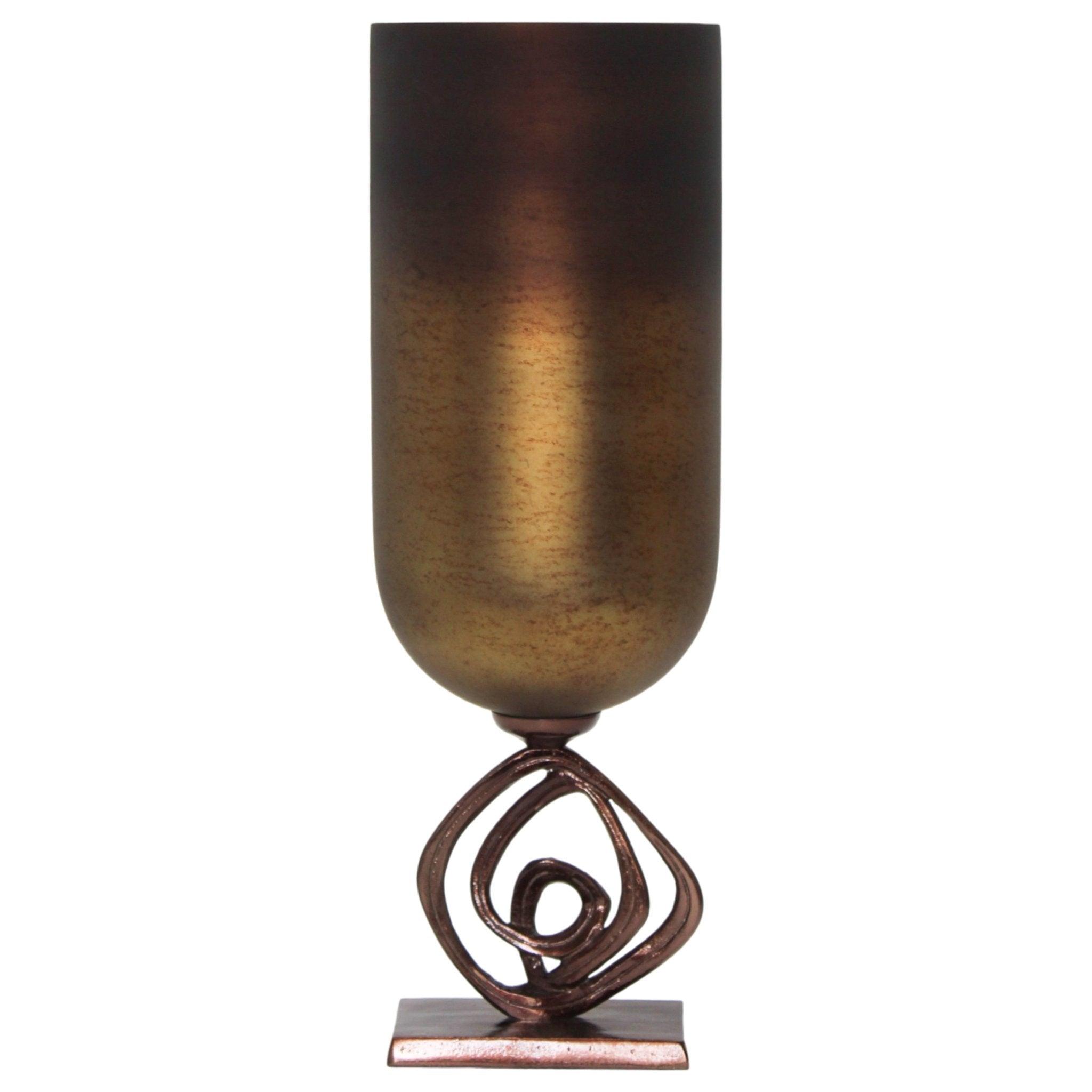 Availa Urn With Metal Stand Vases and Jars| Sagebrook Home