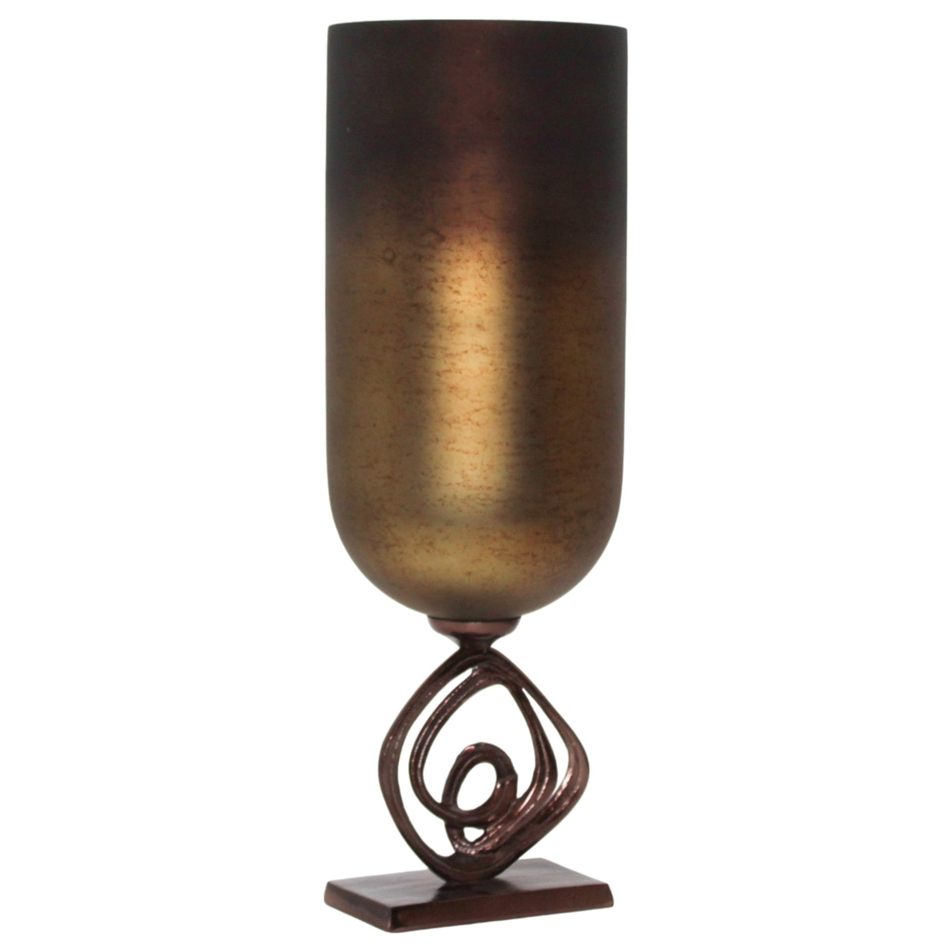 Availa Urn With Metal Stand Vases and Jars| Sagebrook Home