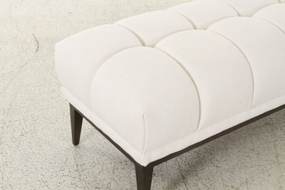 Avalon White & Black Bench - Al Rugaib Furniture