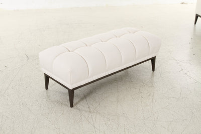 Avalon White & Black Bench - Al Rugaib Furniture